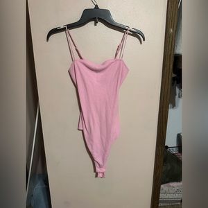 Pink body suit sturdy thicker so not see through size m